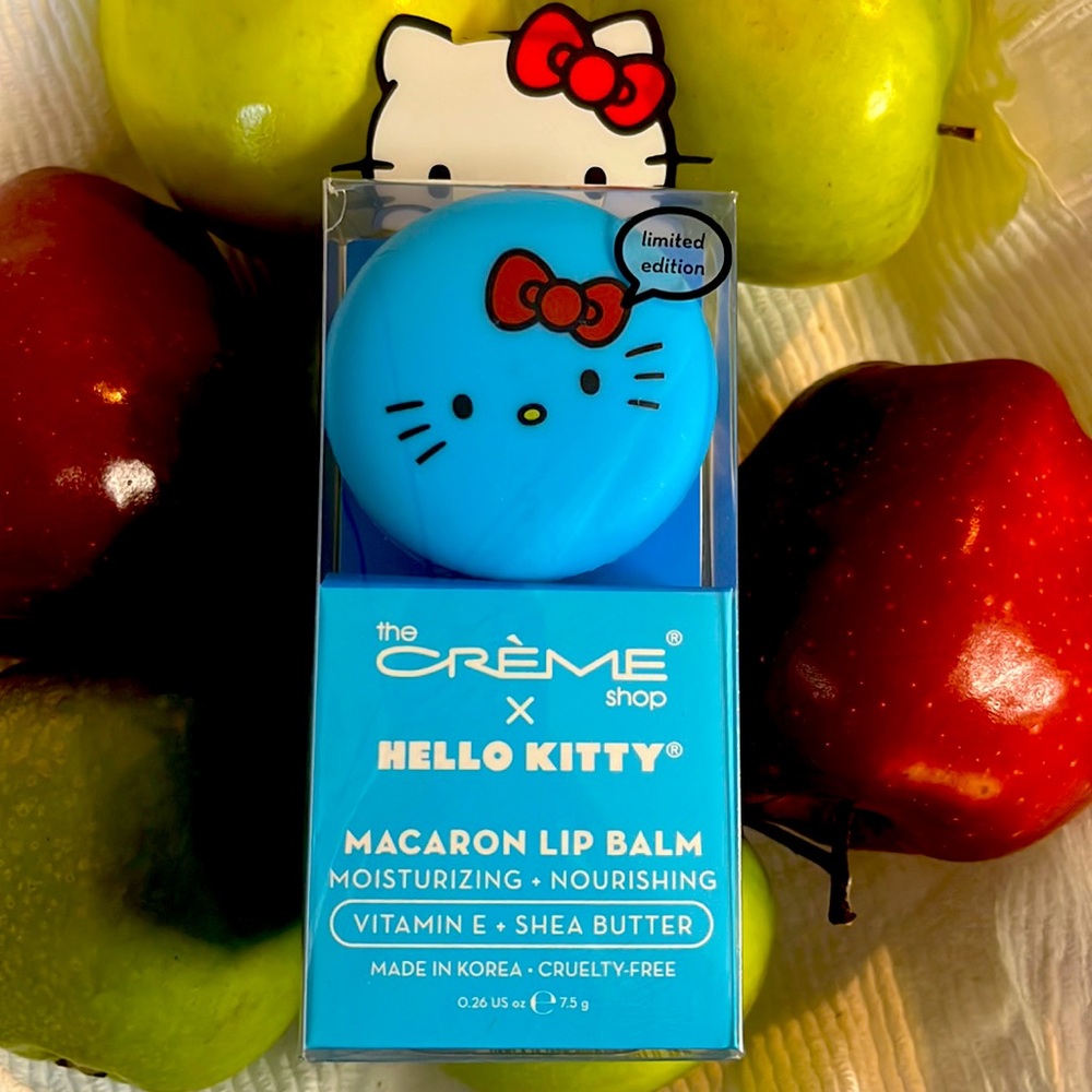 ☀️ 3 / $15 Sale ☀️ The Crème Shop Hello Kitty Macaron Lip Balm Limited Edition